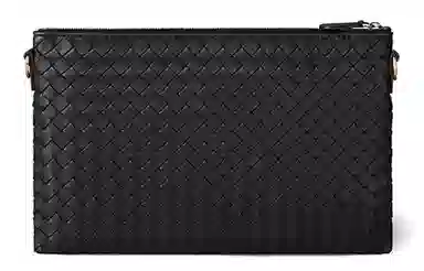 Bottega Veneta BV Woven Chain Bag Black