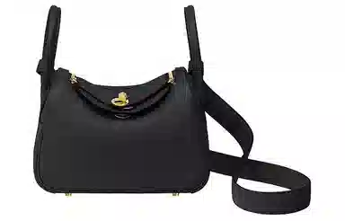 HERMES Lindy Mini 19 Taurillon Clemence Noir