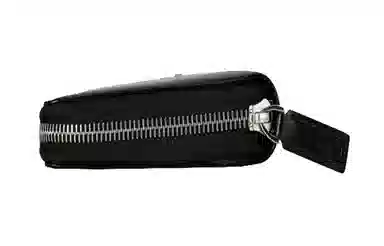 Montblanc Leather Zip Wallet Black