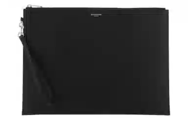 Saint Laurent YSL Black Leather Clutch