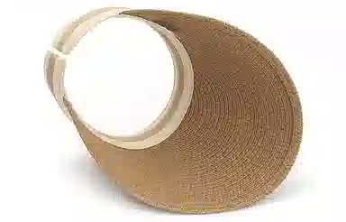 肯默 拉菲草空顶遮阳帽防晒帽太阳帽子 简约时尚 男女通用 多色可选