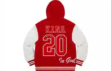 Supreme FW20 Week 9 King Hooded Varsity Jacket
