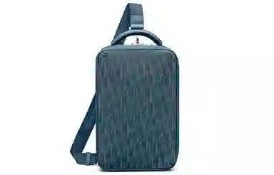 DIOR World Tour Shoulder Bag Navy Blue