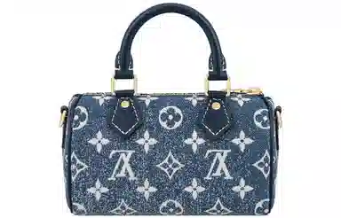Louis Vuitton Speedy Nano Denim Blue