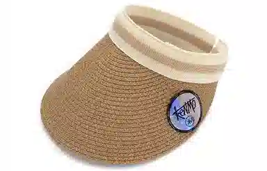 肯默 拉菲草空顶遮阳帽防晒帽太阳帽子 简约时尚 男女通用 多色可选