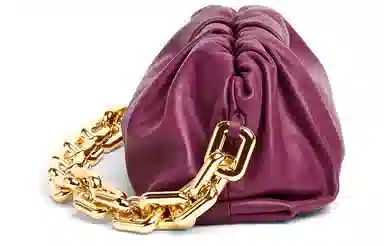 Bottega Veneta Chain Pouch Red