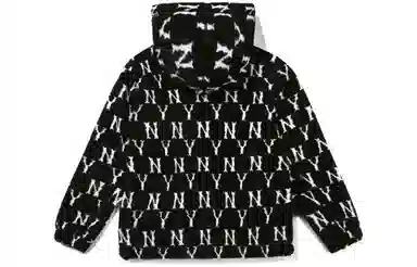MLB Logo Hooded Jacket Black