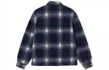 Stussy Shadow Plaid Sherpa Zip Shirt