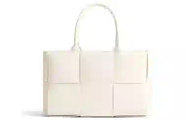 Bottega Veneta BV Woven Strapless Tote White