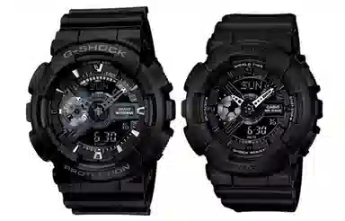 Casio G-Shock GA-110-1B + Baby-G BA-110BC-1A