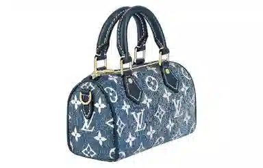 Louis Vuitton Speedy Nano Denim Blue