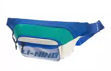 LiNing Waist Bag Blue Green White