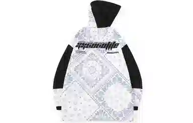 XXGOGO Paisley Patchwork Hooded Jacket