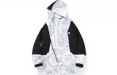 XXGOGO Paisley Patchwork Hooded Jacket