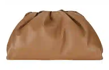 Bottega Veneta Cloud Clutch Caramel Brown