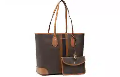 MICHAEL KORS MK Eva Logo Tote
