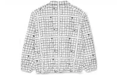 Cav Empt Paneled Grid Zip Jacket White