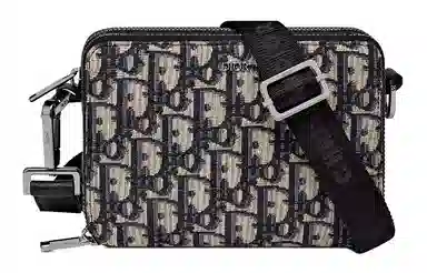 DIOR Oblique Embroidered Shoulder Bag