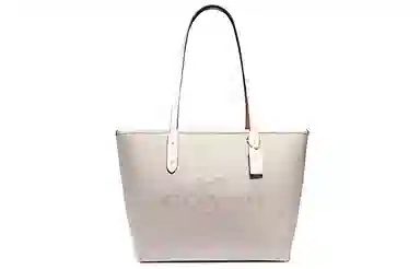 COACH City Zip Tote 30 White