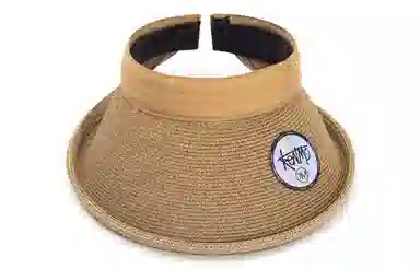 肯默夏季发箍太阳帽 防晒遮阳帽子 草编空顶帽  女款  多色可选