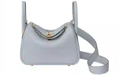 HERMES Lindy 19 Taurillon Clemence 08 Bleu Pale