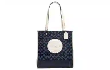 COACH Dempsey 30 ChambrayLogo Tote