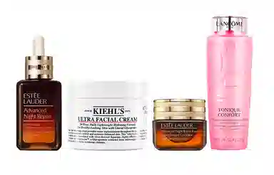 兰蔻 兰蔻粉水&雅诗兰黛小棕瓶&科颜氏面霜&雅诗兰黛眼霜 保湿舒缓