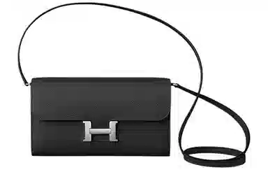 HERMES Constance Long To Go Epsom Noir