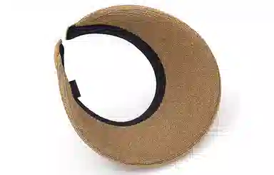 肯默夏季发箍太阳帽 防晒遮阳帽子 草编空顶帽  女款  多色可选