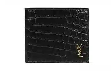 Saint Laurent YSL Crocodile Leather Wallet