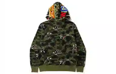 A BATHING APE Shark Camo Full Zip Hoodie