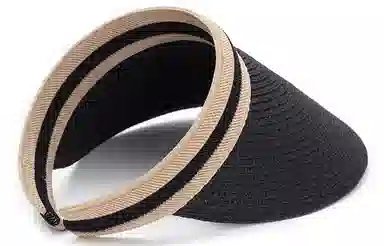 肯默 拉菲草空顶遮阳帽防晒帽太阳帽子 简约时尚 男女通用 多色可选