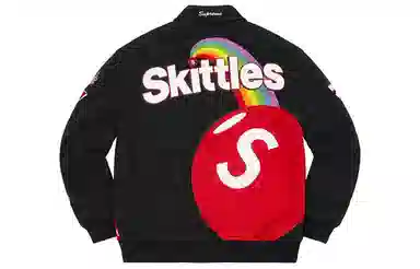 Supreme x Skittles x Mitchell & Ness Varsity Jacket