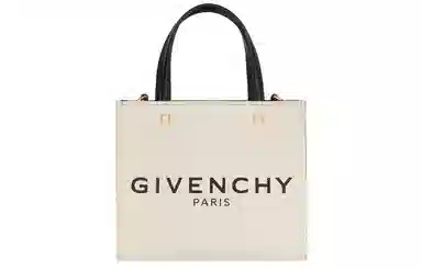Givenchy Logo Tote Bag Beige Black