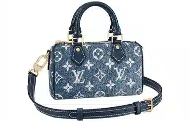 Louis Vuitton Speedy Nano Denim Blue
