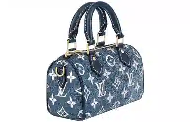 Louis Vuitton Speedy Nano Denim Blue