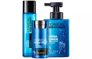 欧莱雅 男士水能 护肤套装 保湿控油清洁