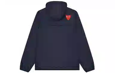 CDG Play x K-Way Zip Jacket Navy Logo
