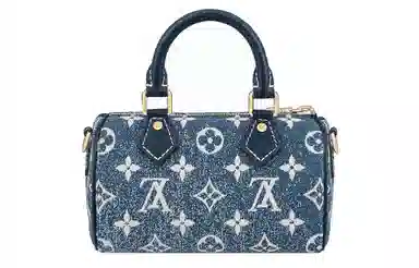 Louis Vuitton Speedy Nano Denim Blue