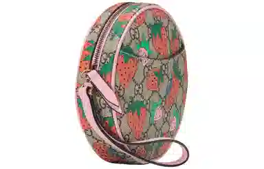 Gucci Strawberry Print Canvas Coin Purse