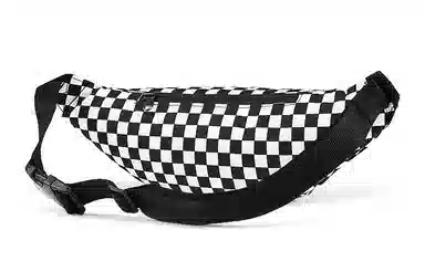 Vans Classic Checkerboard Crossbody Bag Black White