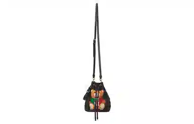 Moschino Teddy Bear Bucket Bag Black
