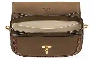 Bally Mini Leather Crossbody Bag Green