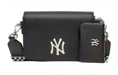 MLB NY Yankees Logo Shoulder Bag Black