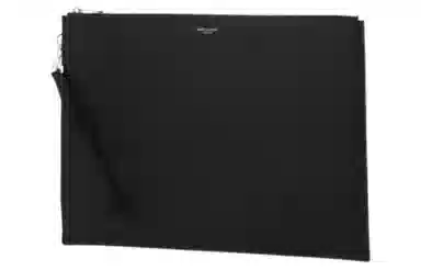 Saint Laurent YSL Black Leather Clutch