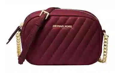 MICHAEL KORS MK Rose Camera Bag Small Burgundy