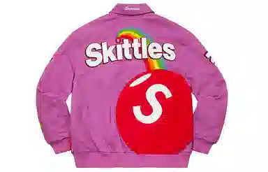 Supreme x Skittles x Mitchell & Ness Varsity Jacket