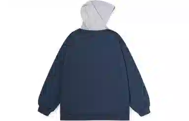 XXGOGO Colorblock Letter Print Hoodie Jacket