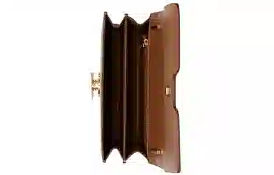 Burberry TB Metal Buckle Messenger Bag Small Natural Malt Brown