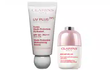 娇韵诗 多效轻透防晒乳+光芒小瓷瓶套组